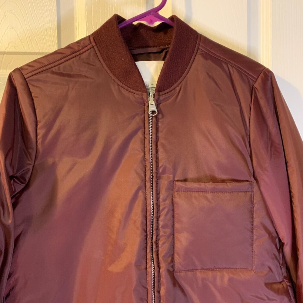 ARKET Women's Nylon Liner Jacket Size S US 36 EU Bomber 2-in-1 System Swedish - Picture 3 of 11